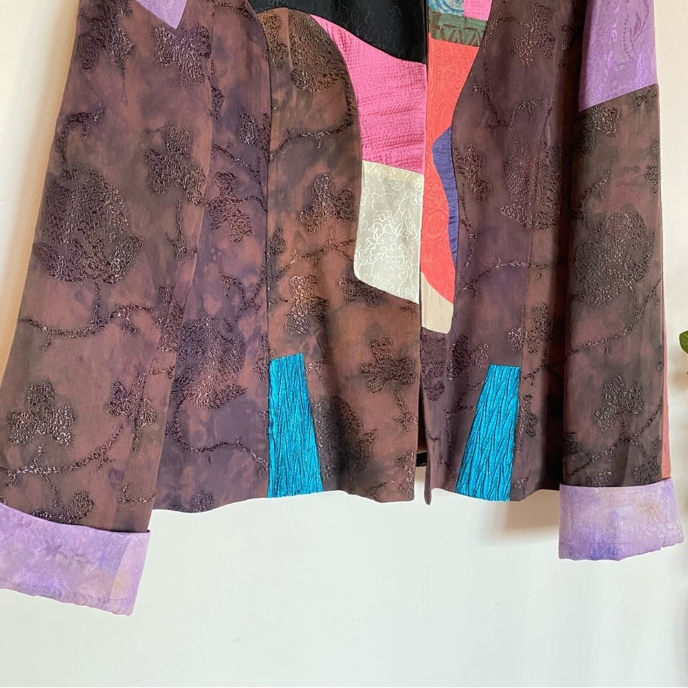 Chico's Design Mixed Patchwork Blazer Jacket - image 3